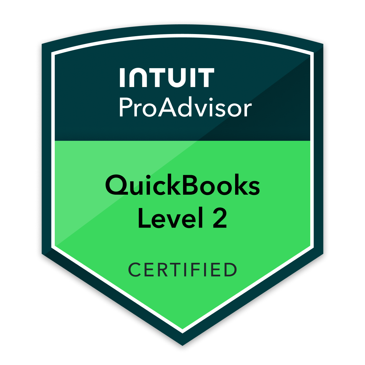 Intuit ProAdvisor QuickBooks Certification Level 2 badge